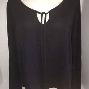 Polly and Esther NWT Black boho top